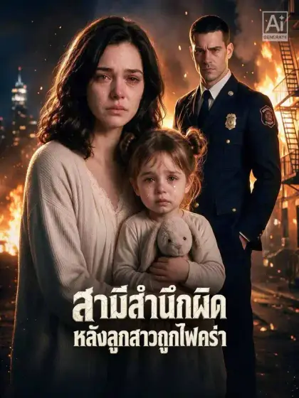 สามีสำนึกผิด หลังลูกสาวถูกไฟคร่า